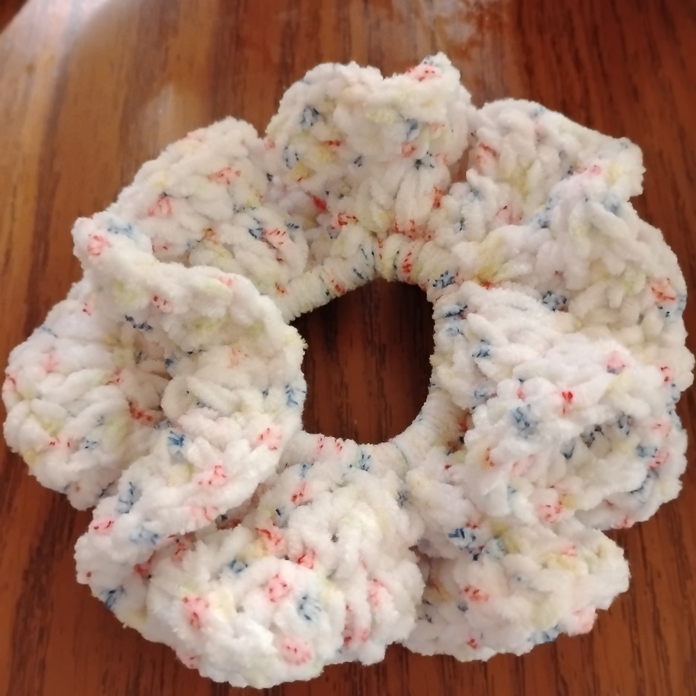 Colorful Knit Scrunchie